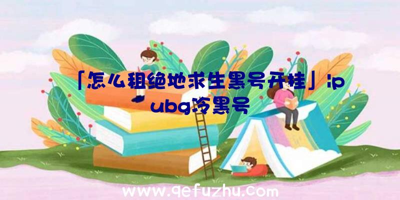 「怎么租绝地求生黑号开挂」|pubg冷黑号